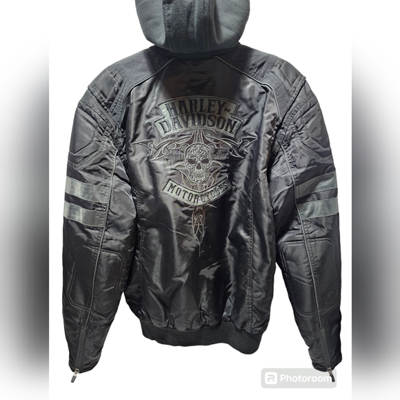 Harley-Davidson Light Bomber Style Biker Jacket - Picture 3 of 4